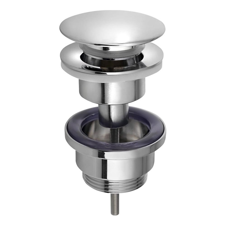 Bruckner - Kriauklės nuotekų sistema be perviršio CLICK-CLACK diametras 6,4 cm blizgus chromas