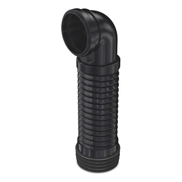 Bruckner - Lankstus pakabinamo tualeto dubens jungtis 90° 20,5-37 cm juoda