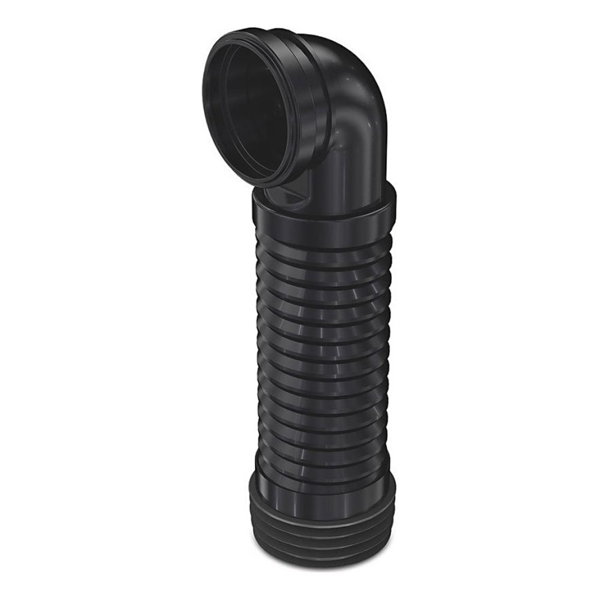 Bruckner - Lankstus pakabinamo tualeto dubens jungtis 90° 20,5-37 cm juoda