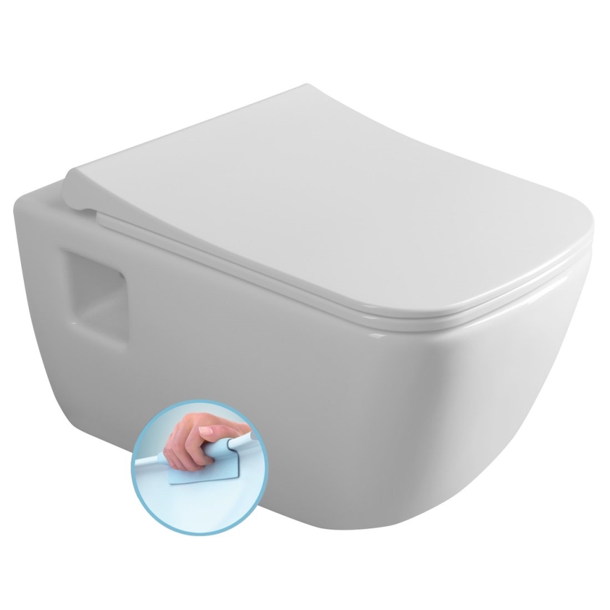 Bruckner - Pakabinamas Rimless WC WALTER keramika/balta