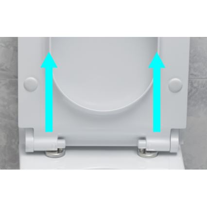 Bruckner - Tualeto dangtis SoftClose FULDA SLIM balta