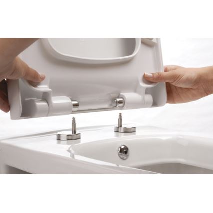 Bruckner - Tualeto dangtis SoftClose FULDA SLIM balta