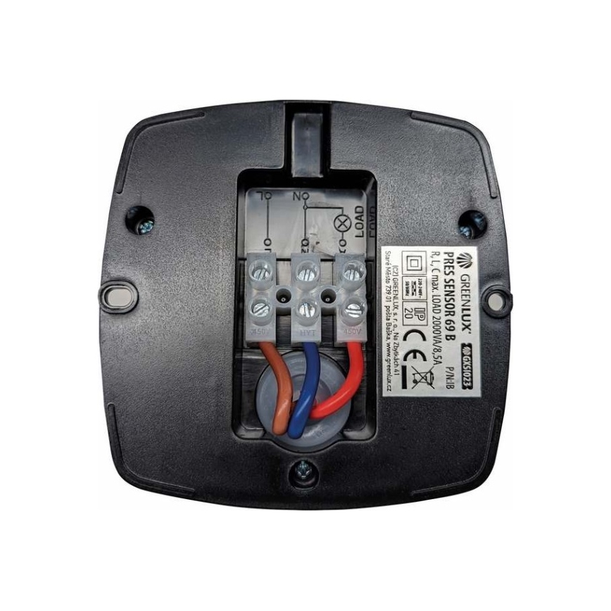 Buvimo daviklis PRES SENSOR 2000W juodas