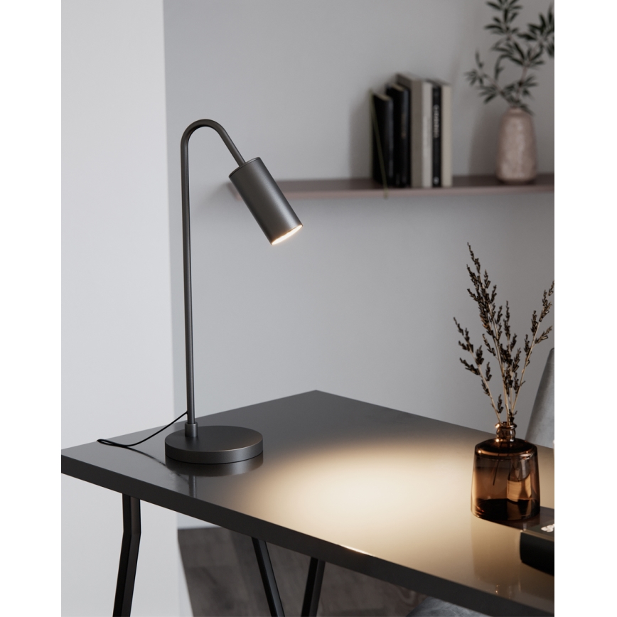 ByRydens - stalinis šviestuvas CURVE 1xGU10/7W/230V juodas