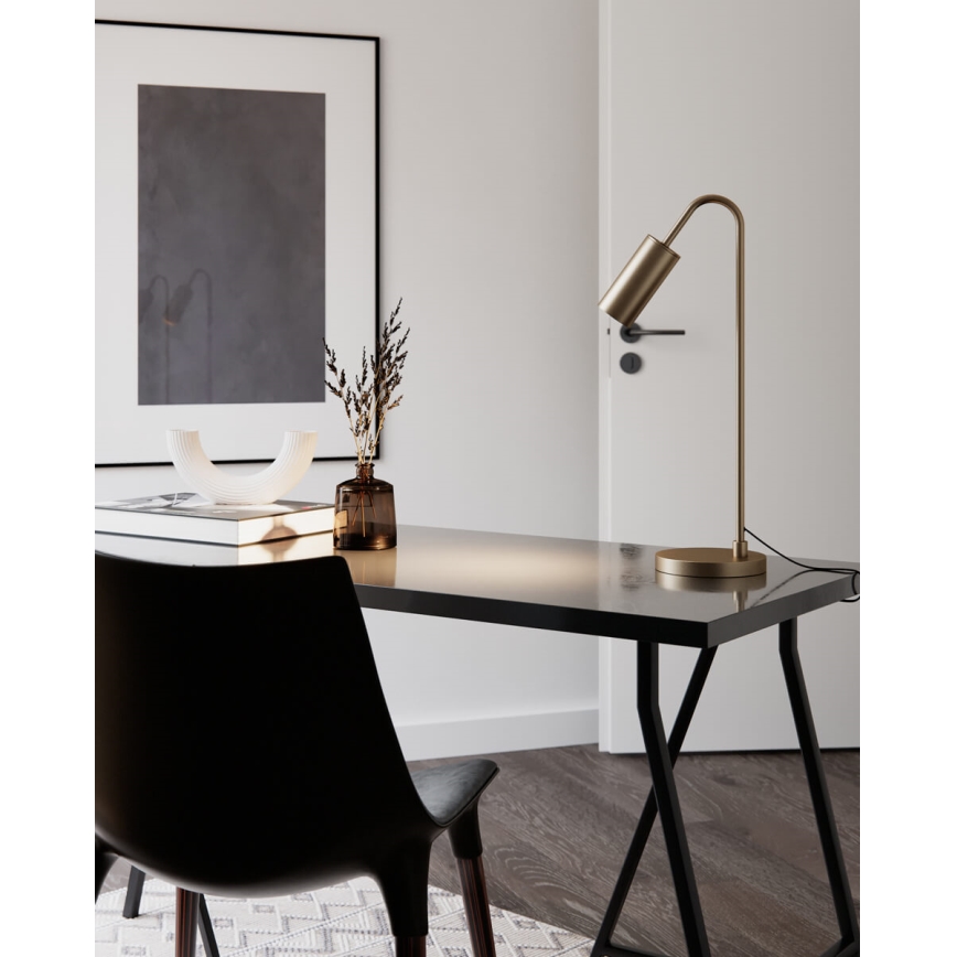 ByRydens - Stalinė lempa CURVE 1xGU10/7W/230V auksinė