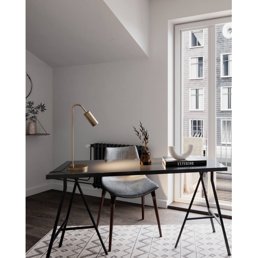 ByRydens - Stalinė lempa CURVE 1xGU10/7W/230V auksinė