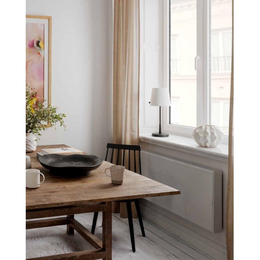 ByRydens - Stalinė lempa LUMI 1xE27/8W/230V balta/juoda 48,5 cm