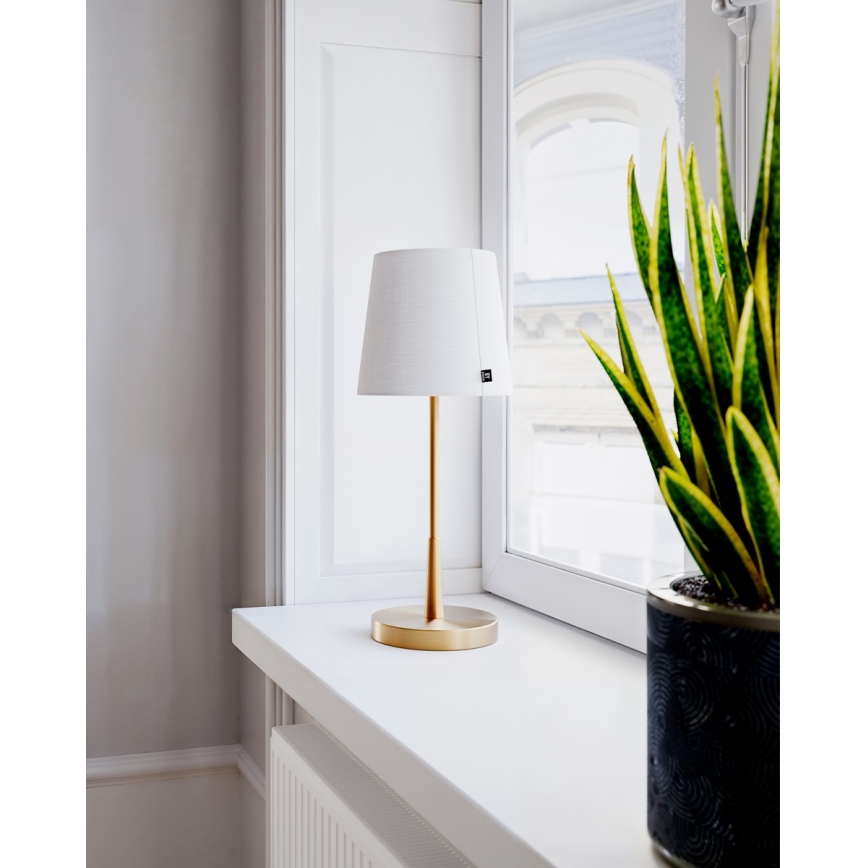 ByRydens - Stalinis šviestuvas LUMI 1xE27/8W/230V balta/auksinė 48,5 cm