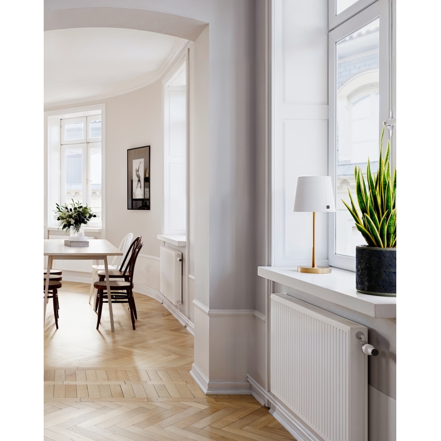 ByRydens - Stalinis šviestuvas LUMI 1xE27/8W/230V balta/auksinė 48,5 cm