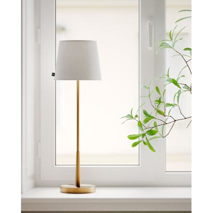 ByRydens - stalinė lempa LUMI 1xE27/8W/230V balta/auksinė 68,5 cm