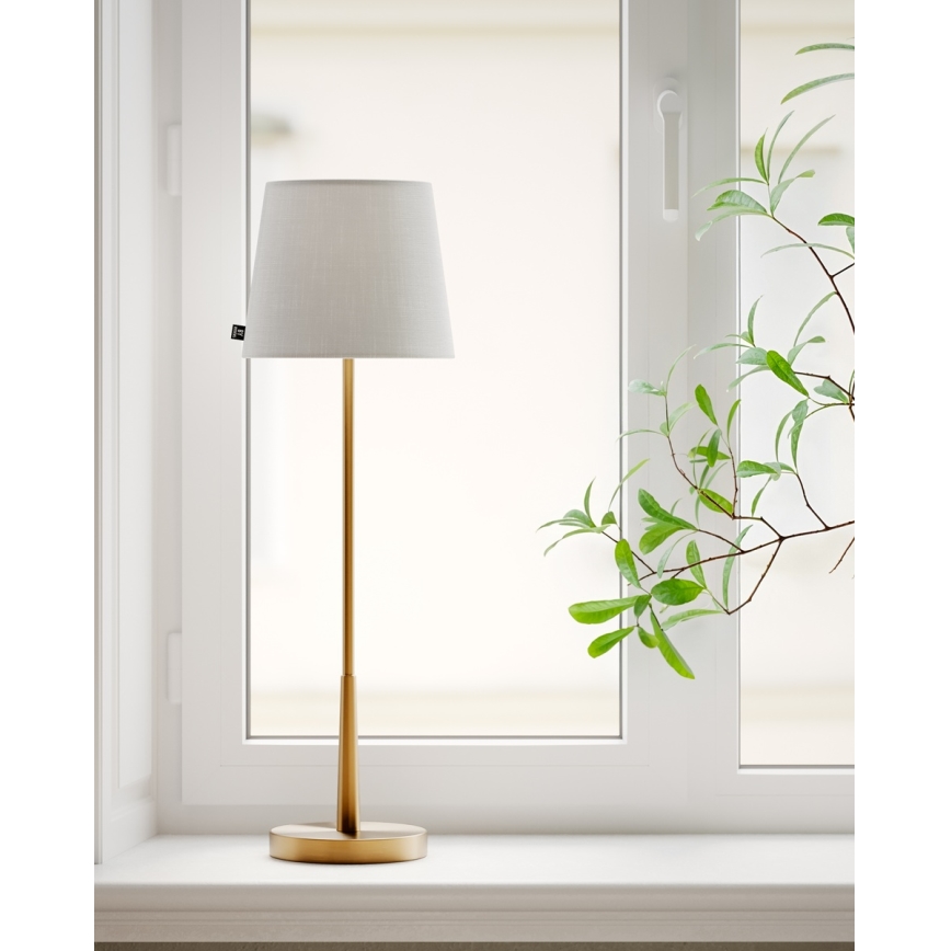 ByRydens - stalinė lempa LUMI 1xE27/8W/230V balta/auksinė 68,5 cm