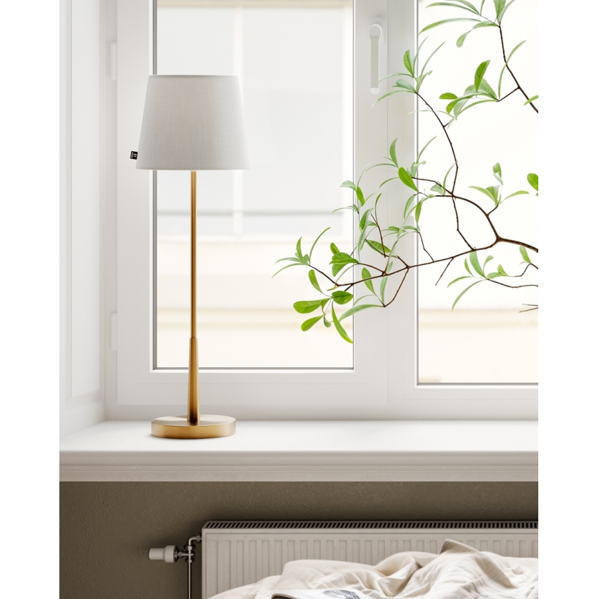 ByRydens - stalinė lempa LUMI 1xE27/8W/230V balta/auksinė 68,5 cm