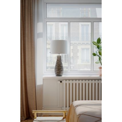 ByRydens - Stalinis šviestuvas BARTHA 1xE27/8W/230V smėlio spalvos