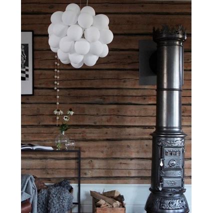ByRydens - Pakabinamas sietynas GROSS 8xG9/4W/230V balta diametras 50 cm