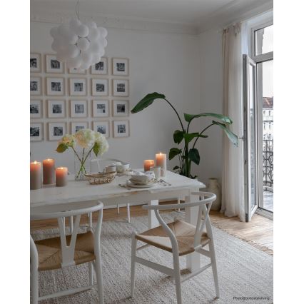 ByRydens - Pakabinamas sietynas GROSS 8xG9/4W/230V balta diametras 50 cm