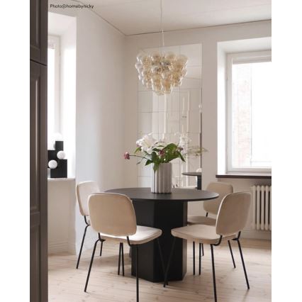 ByRydens - Pakabinamas sietynas GROSS 8xG9/4W/230V dūminis/ruda diametras 50 cm