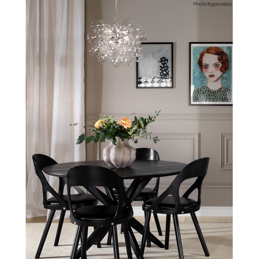 ByRydens - Pakabinamas sietynas GROSS 8xG9/4W/230V permatoma diametras 50 cm
