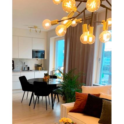 ByRydens - Pakabinamas sietynas HEROES 24xE27/5W/230V juoda diametras 80 cm