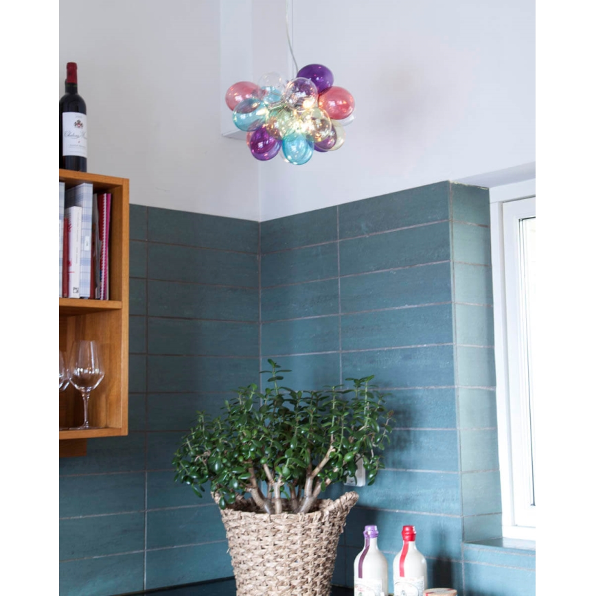ByRydens - Pakabinamas sietynas GROSS 3xG9/5W/230V spalvingas diametras 30 cm