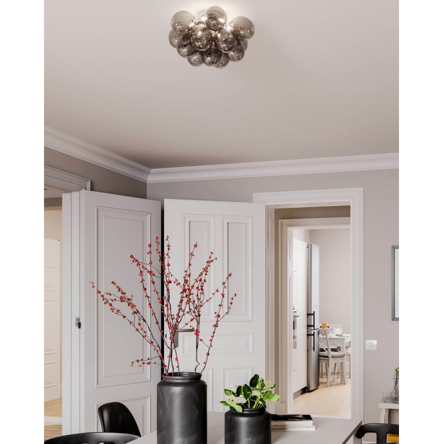 ByRydens - Lubinis šviestuvas GRANDE 3xG9/4W/230V dūminis/juoda diametras 30 cm