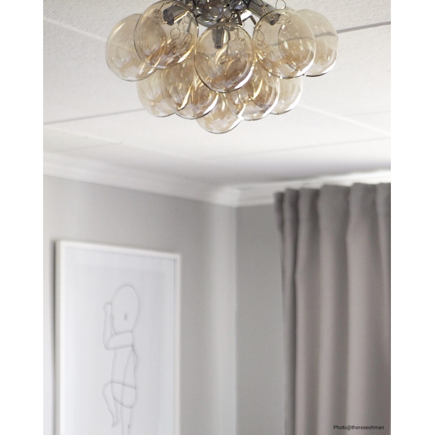 ByRydens - Lubinis šviestuvas GRANDE 3xG9/4W/230V dūminis/ruda diametras 30 cm