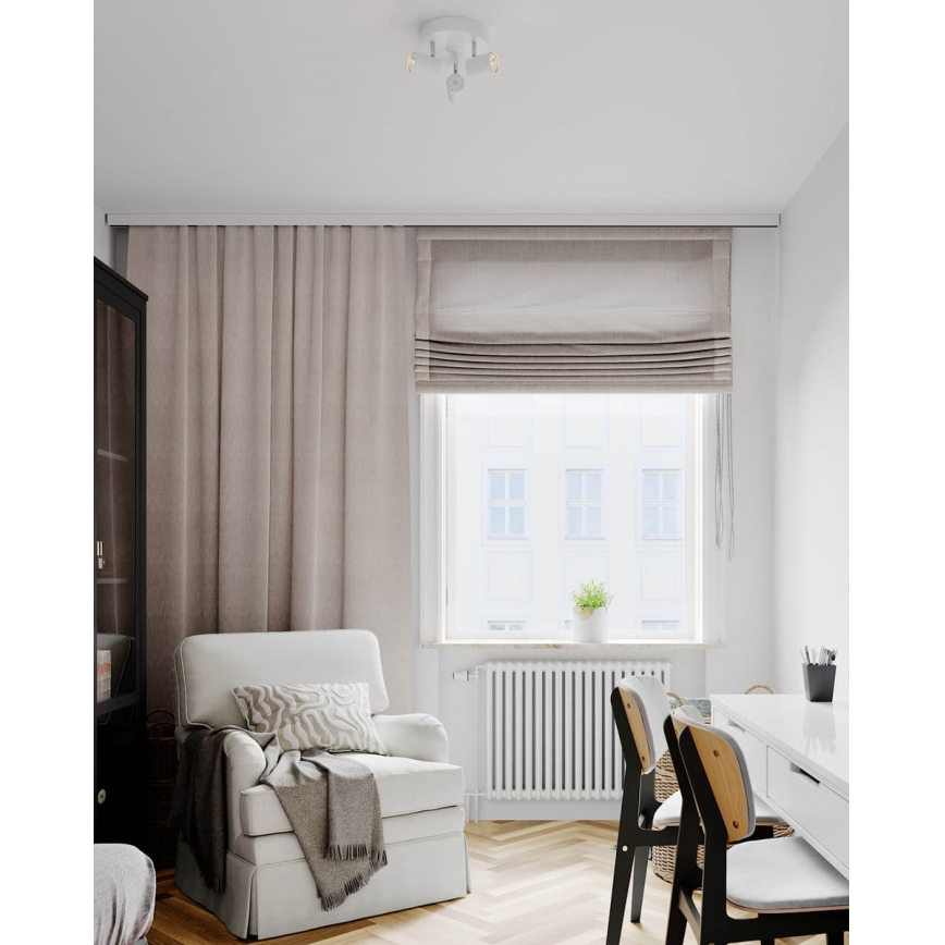 ByRydens - Akcentinis apšvietimas CORRECT 3xGU10/7W/230V balta diametras 20 cm