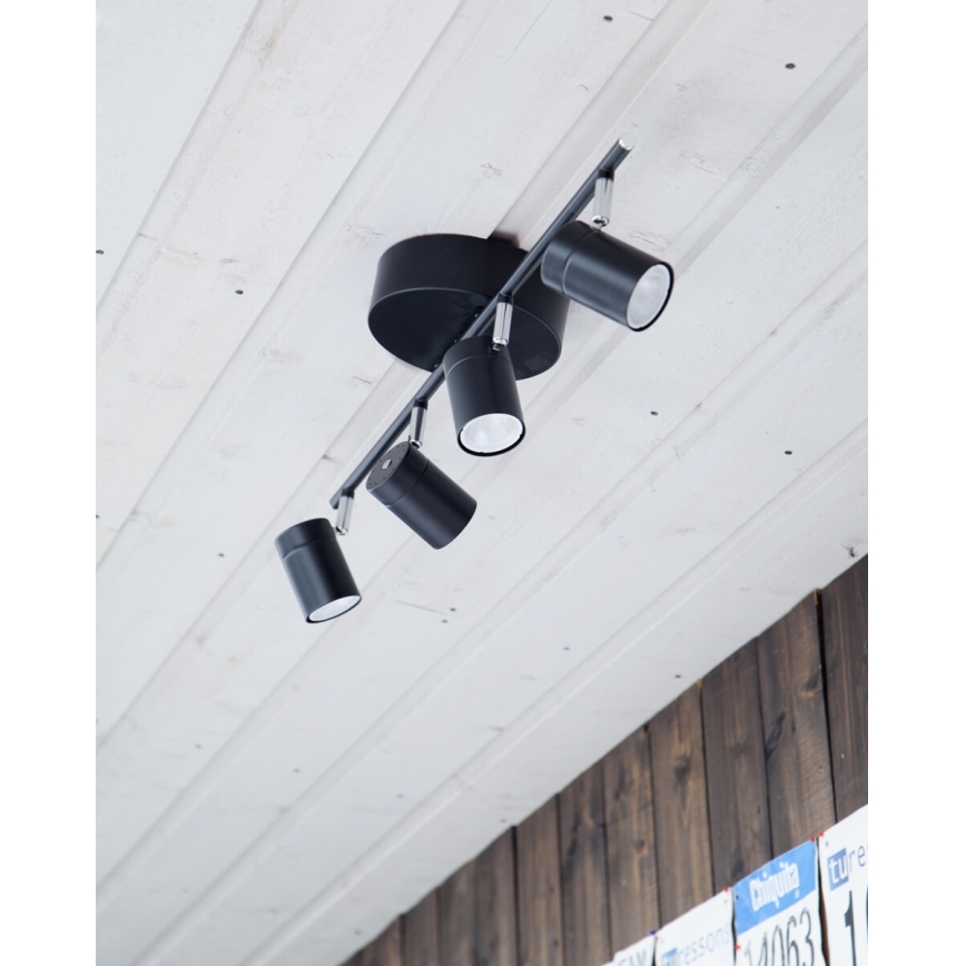 ByRydens - Akcentinis apšvietimas CORRECT 4xGU10/7W/230V juoda