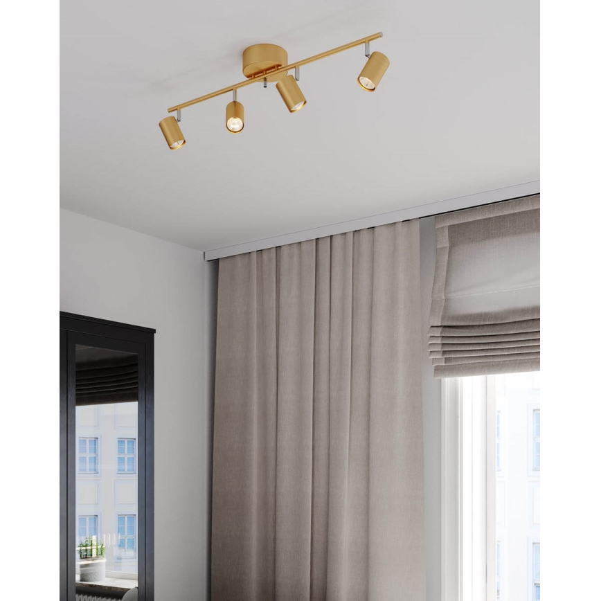 ByRydens - Akcentinis apšvietimas CORRECT 4xGU10/7W/230V auksas