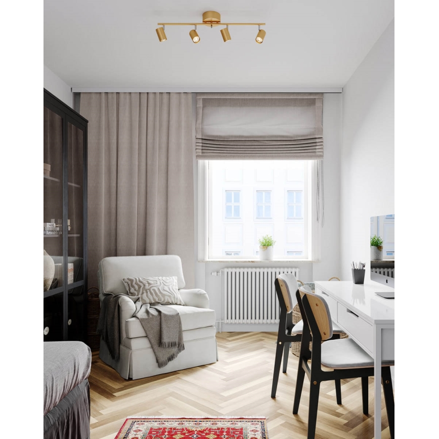 ByRydens - Akcentinis apšvietimas CORRECT 4xGU10/7W/230V auksas
