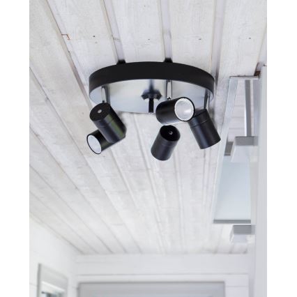 ByRydens - Akcentinis apšvietimas CORRECT 5xGU10/7W/230V balta diametras 30 cm