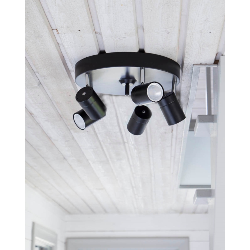 ByRydens - Akcentinis apšvietimas CORRECT 5xGU10/7W/230V balta diametras 30 cm
