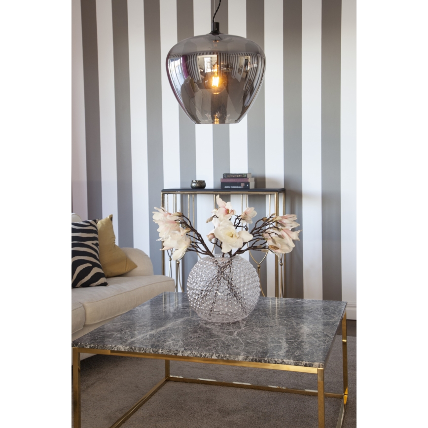ByRydens - Pakabinamas sietynas BELLISSIMO 1xE27/8W/230V dūminis/juoda diametras 40 cm
