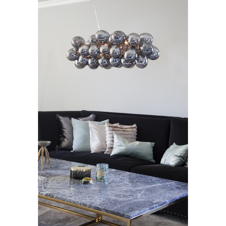 ByRydens - Pakabinamas sietynas GROSS BAR 8xG9/5W/230V dūminis/juoda