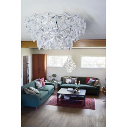 ByRydens - Lubinis šviestuvas MONARQUE 3xE27/5W/230V permatoma diametras 51 cm