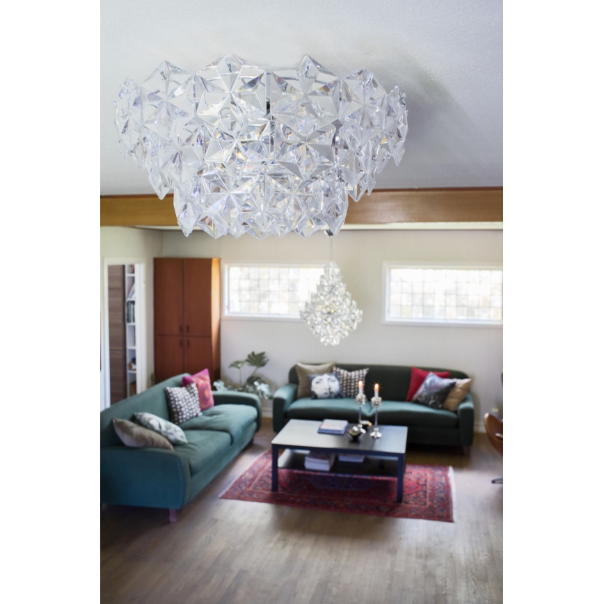 ByRydens - Lubinis šviestuvas MONARQUE 3xE27/5W/230V permatoma diametras 51 cm
