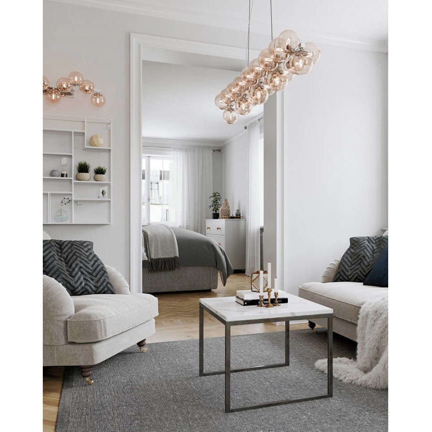 ByRydens - Pakabinamas sietynas SPLENDOR 25xG9/5W/230V dūminis/ruda
