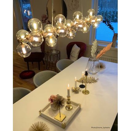 ByRydens - Pakabinamas sietynas SPLENDOR 25xG9/5W/230V dūminis/ruda