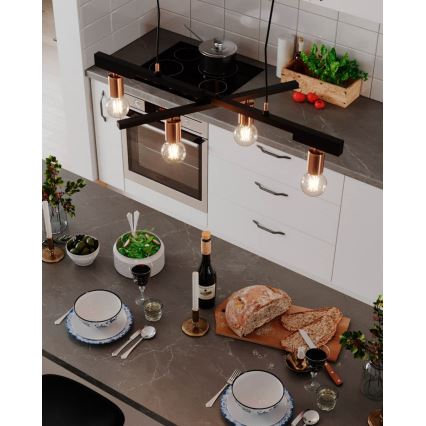 ByRydens - Pakabinamas šviestuvas ant laido ZEONA 4xE27/5W/230V