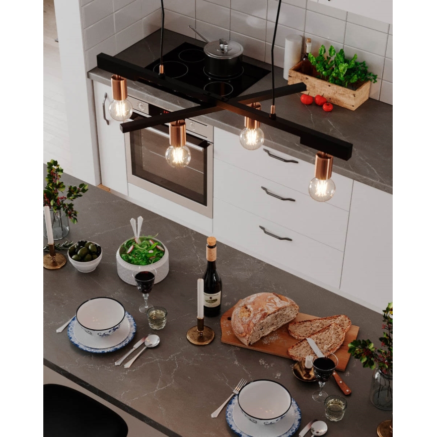 ByRydens - Pakabinamas šviestuvas ant laido ZEONA 4xE27/5W/230V