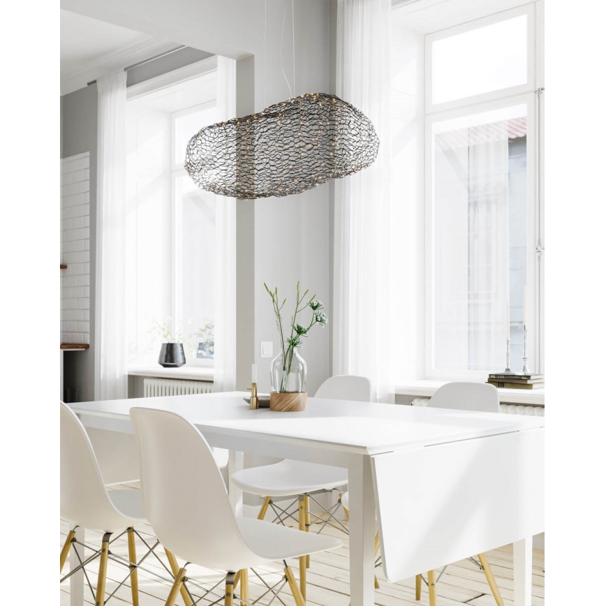 ByRydens - LED Pakabinamas sietynas HAYDEN LED/15W/230V juoda