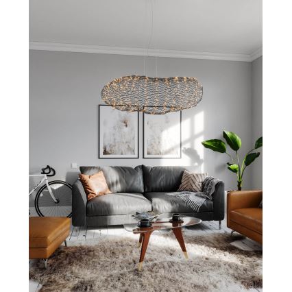 ByRydens - LED Pakabinamas sietynas HAYDEN LED/20W/230V juoda