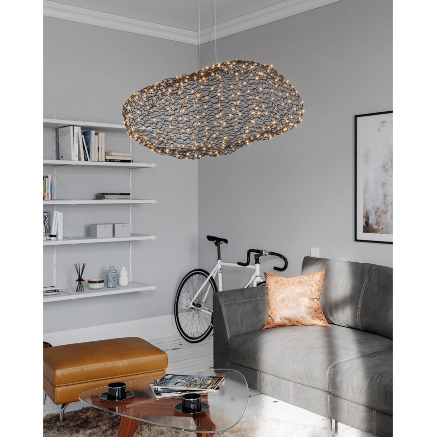 ByRydens - LED Pakabinamas sietynas HAYDEN LED/20W/230V juoda