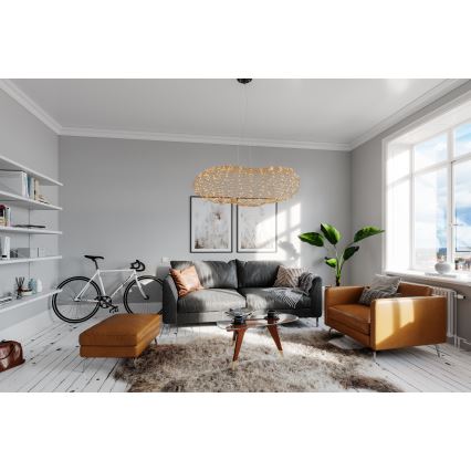 ByRydens - LED Pakabinamas sietynas HAYDEN LED/20W/230V auksas