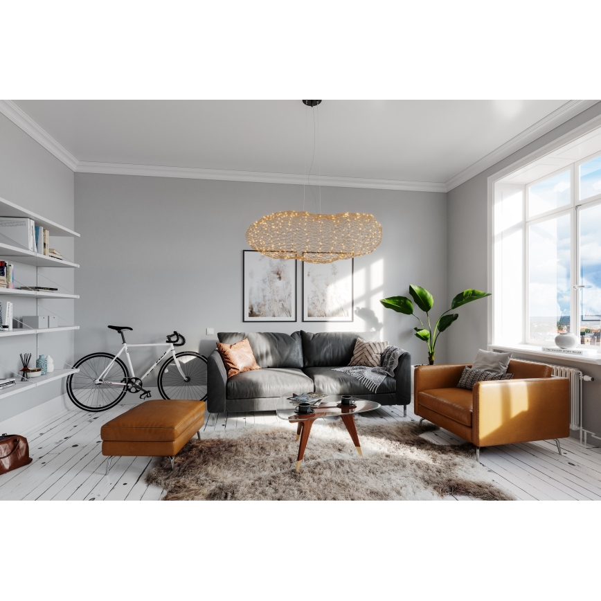 ByRydens - LED Pakabinamas sietynas HAYDEN LED/20W/230V auksas