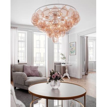 ByRydens - Pakabinama liustra ant laido GROSS GIANT 8xE27/8W/230V