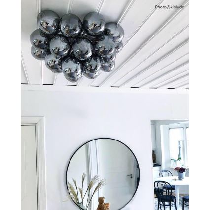 ByRydens - Lubinis šviestuvas GROSS 6xG9/5W/230V dūminis/juoda diametras 50 cm