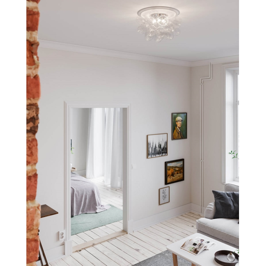 ByRydens - Lubinis šviestuvas GROSS 6xG9/5W/230V permatoma diametras 50 cm