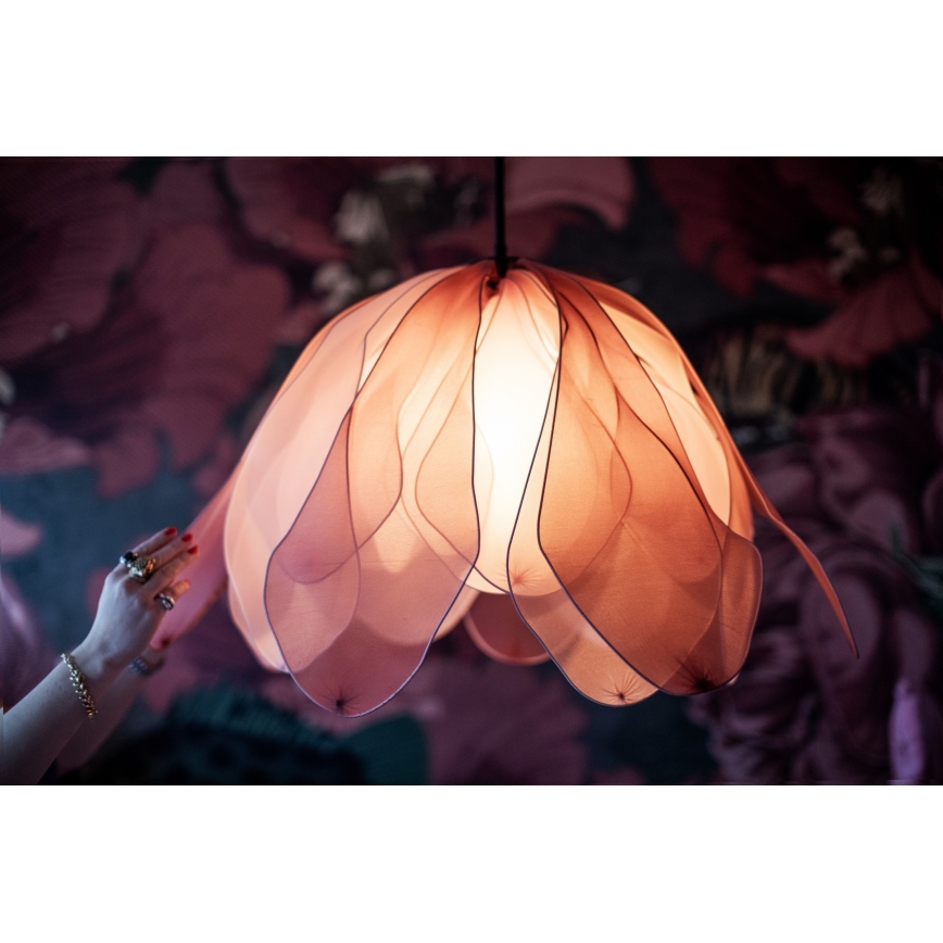 ByRydens - Pakabinamas sietynas LOU LOU 1xE27/5W/230V rausva diametras 80 cm