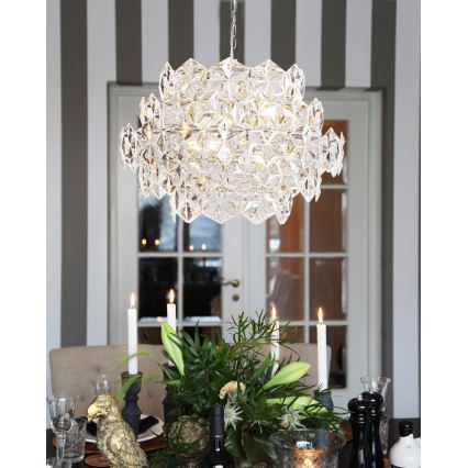 ByRydens - Pakabinama liustra ant grandinės MONARQUE MINI 3xE14/8W/230V skaidri