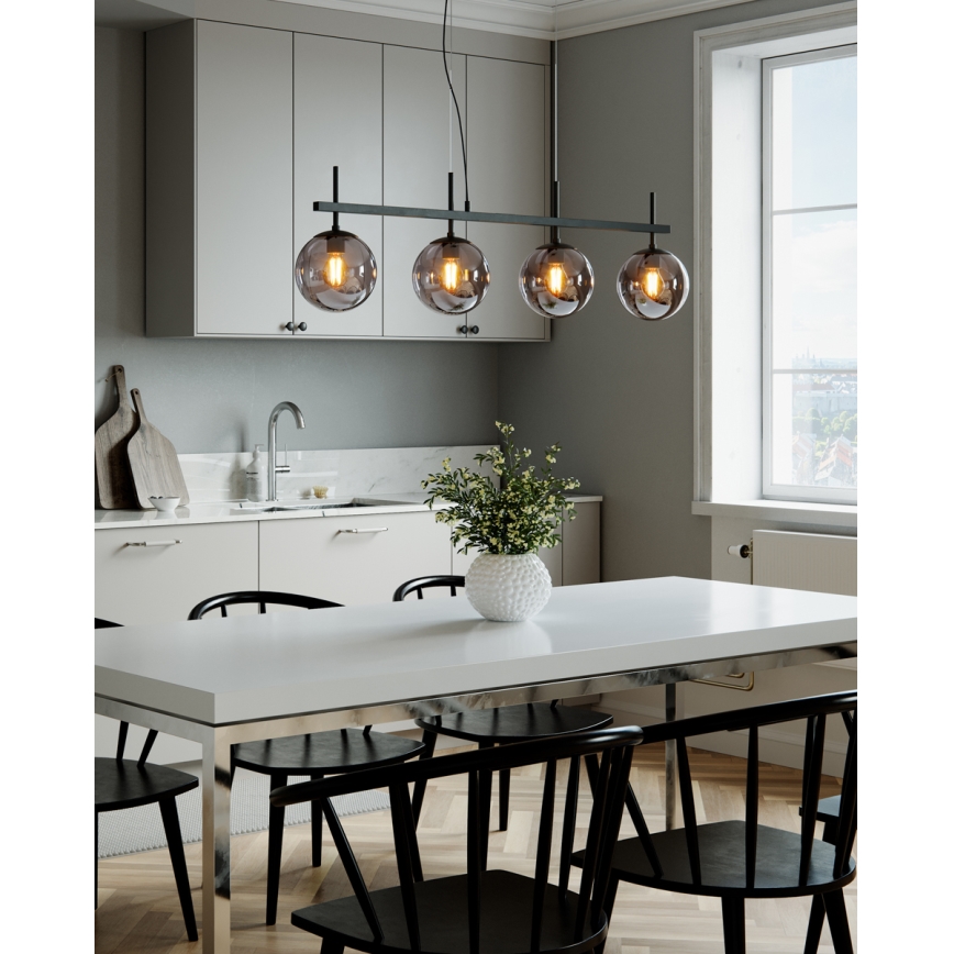 ByRydens - Pakabinama liustra ant laido BOYLE 4xE27/8W/230V
